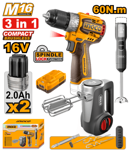 Cordless 3 Pcs Combo Kit